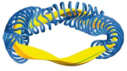 A type of stellarator design, with the magnetic coils in blue. Image credit By Max-Planck Institut für Plasmaphysik - Max-Planck Institut für Plasmaphysik/Courtesy Wikimedia Commons