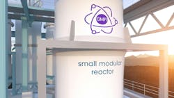 Concept of a SMR small modular nuclear reactor power plant Concept of a SMR small modular nuclear reactor power plant