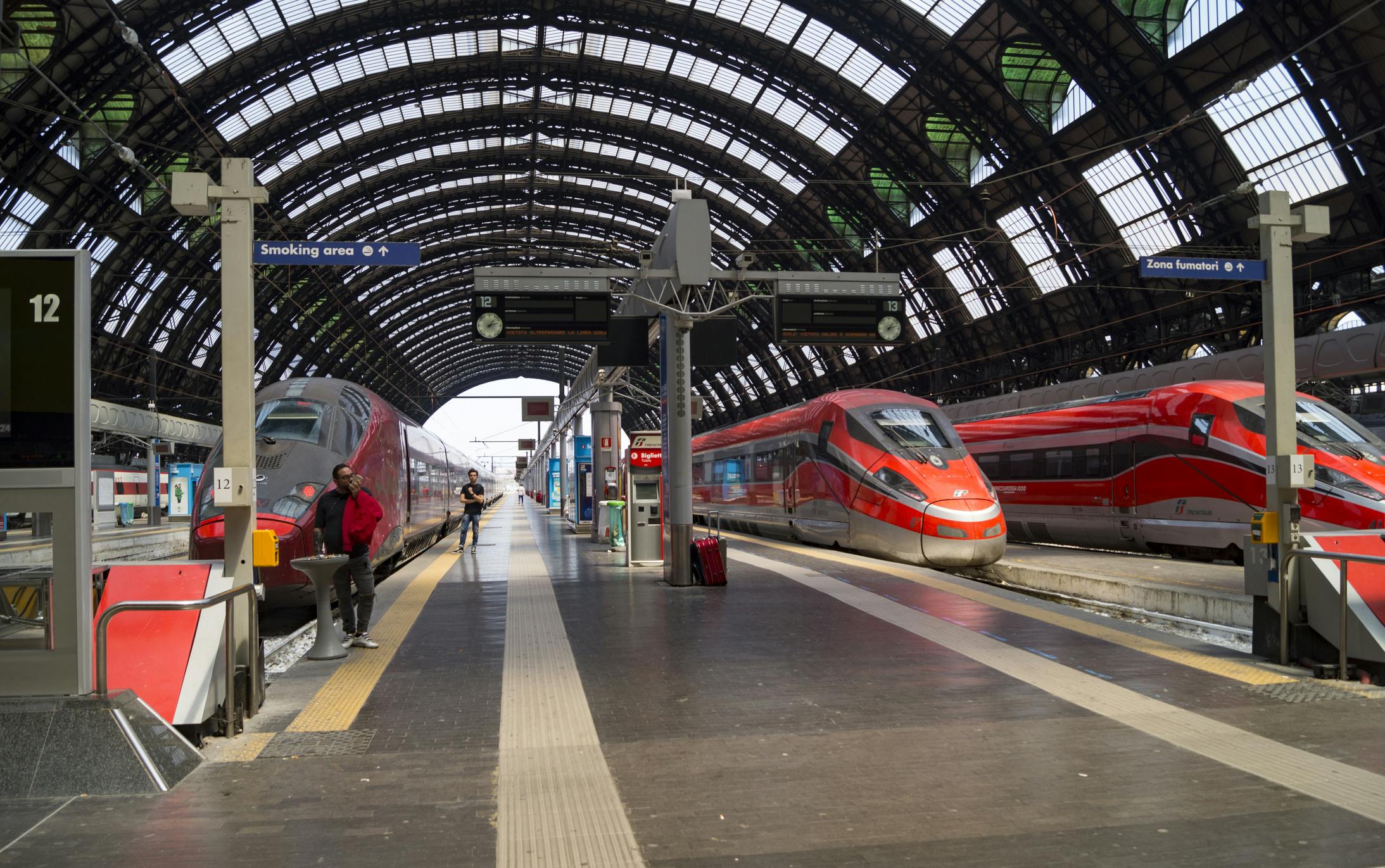 Image of electric trains at station in Milan. Image credit ID 94451733 &copy; Kcho | Dreamstime.com.