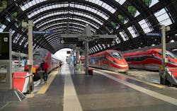 Image of electric trains at station in Milan. Image credit ID 94451733 © Kcho | Dreamstime.com. Image of electric trains at station in Milan. Image credit ID 94451733 © Kcho | Dreamstime.com.