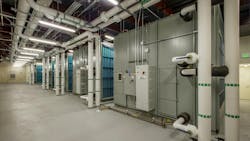 Large Row of Air Handlers for Data Center Cooling System Large Row of Air Handlers for Data Center Cooling System