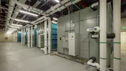 Large Row of Air Handlers for Data Center Cooling System Large Row of Air Handlers for Data Center Cooling System