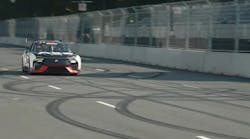 Image of ABB-NASCAR EV Prototype on an earlier track demonstration. Credit ABB via YouTube Image of ABB-NASCAR EV Prototype on an earlier track demonstration. Credit ABB via YouTube