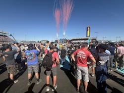 Fans celebrate the buildup to the NASCAR Championship at the Phoenix Raceway. Image credit Laura Walton Fans celebrate the buildup to the NASCAR Championship at the Phoenix Raceway. Image credit Laura Walton