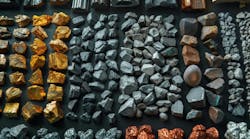 A detailed illustration of various rare earth metals, showcasing their significance in manufacturing smartphones, electric vehicles, and wind turbines. AI generated A detailed illustration of various rare earth metals, showcasing their significance in manufacturing smartphones, electric vehicles, and wind turbines. AI generated