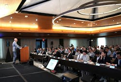 Mesut Uzman, chief nuclear construction officer of Fermi America, speaks at the Hyundai E&C Conference in Dallas. Image credit PRNewswire Mesut Uzman, chief nuclear construction officer of Fermi America, speaks at the Hyundai E&C Conference in Dallas. Image credit PRNewswire