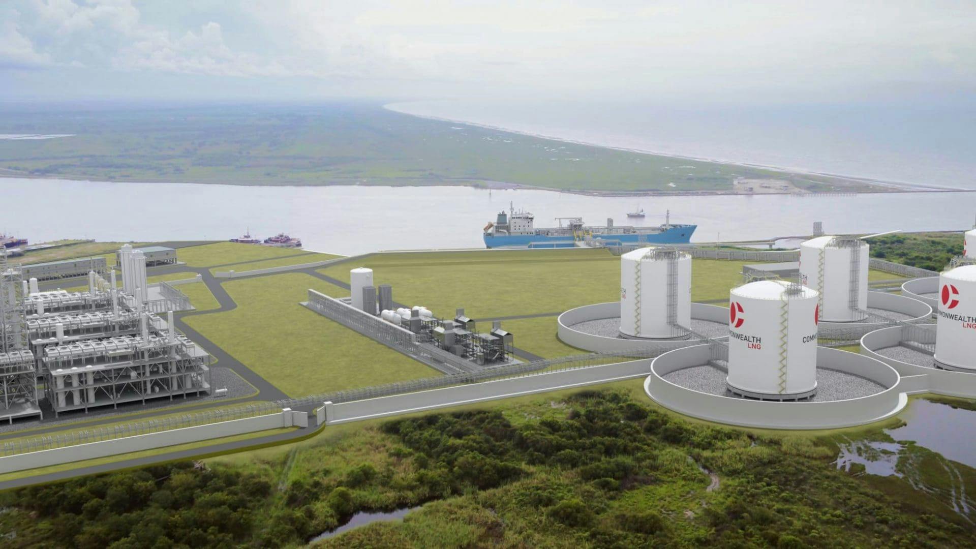 Rendering credit Commonwealth LNG