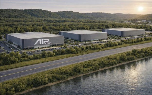 Monarch Compute Campus rendering image credit AIP