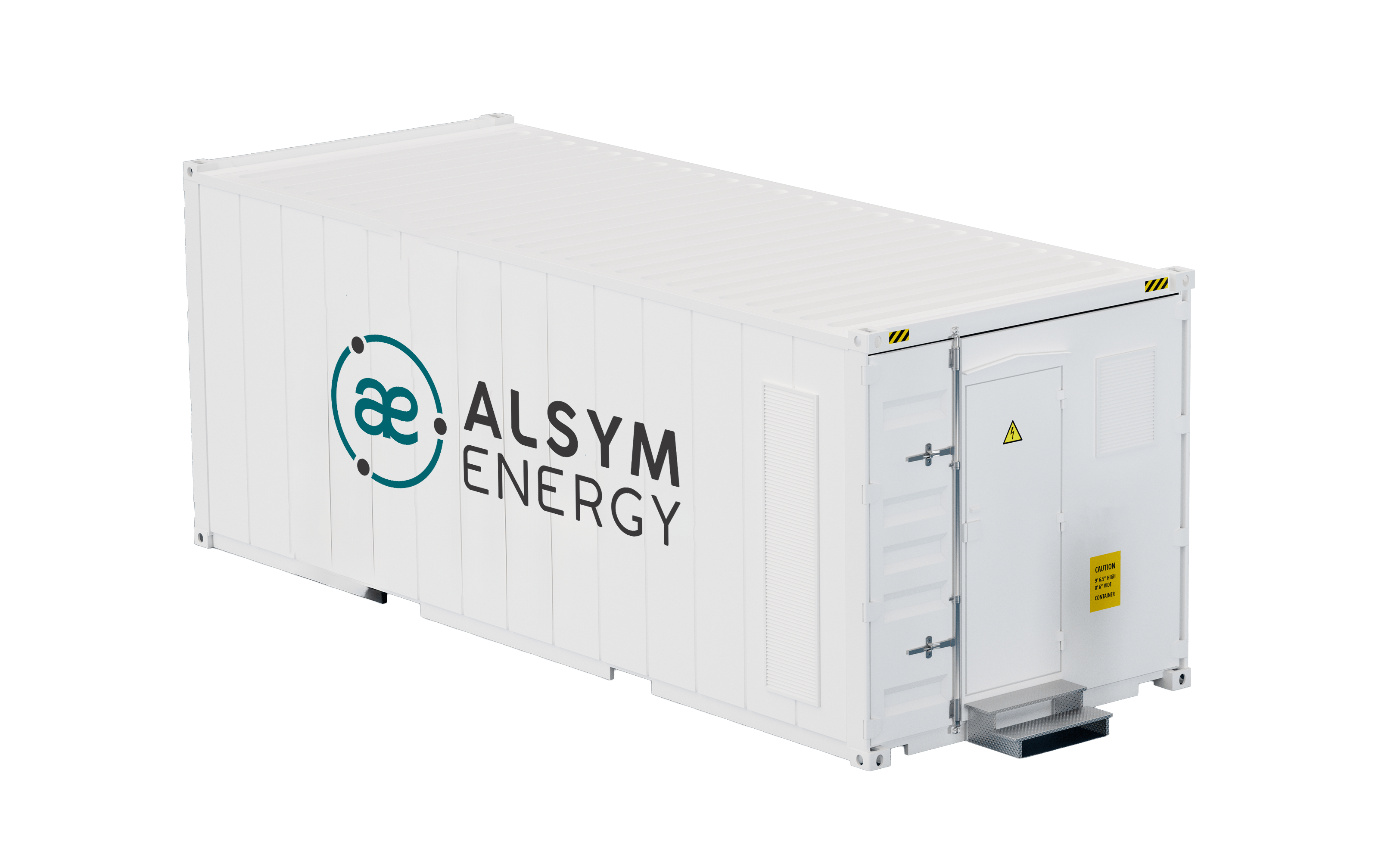 Na Series Battery storage system rendering credit Alsym Energy