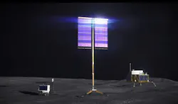 Graphic of vertical solar panel. Image credit NASA Graphic of vertical solar panel. Image credit NASA