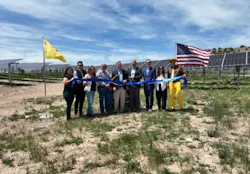New Mexico federal and state officials celebrate the opening of the Pino community solar array along with leaders from ForeFront Power, Standard Solar, Pluma Construction and Solstice Power Technologies. Image credit Business Wire New Mexico federal and state officials celebrate the opening of the Pino community solar array along with leaders from ForeFront Power, Standard Solar, Pluma Construction and Solstice Power Technologies. Image credit Business Wire
