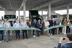 Leaders from Greenlane, Nevoya, Daimler Truck and other entities celebrated the opening of the electric truck charging station in Colton, California last year. Leaders from Greenlane, Nevoya, Daimler Truck and other entities celebrated the opening of the electric truck charging station in Colton, California last year.