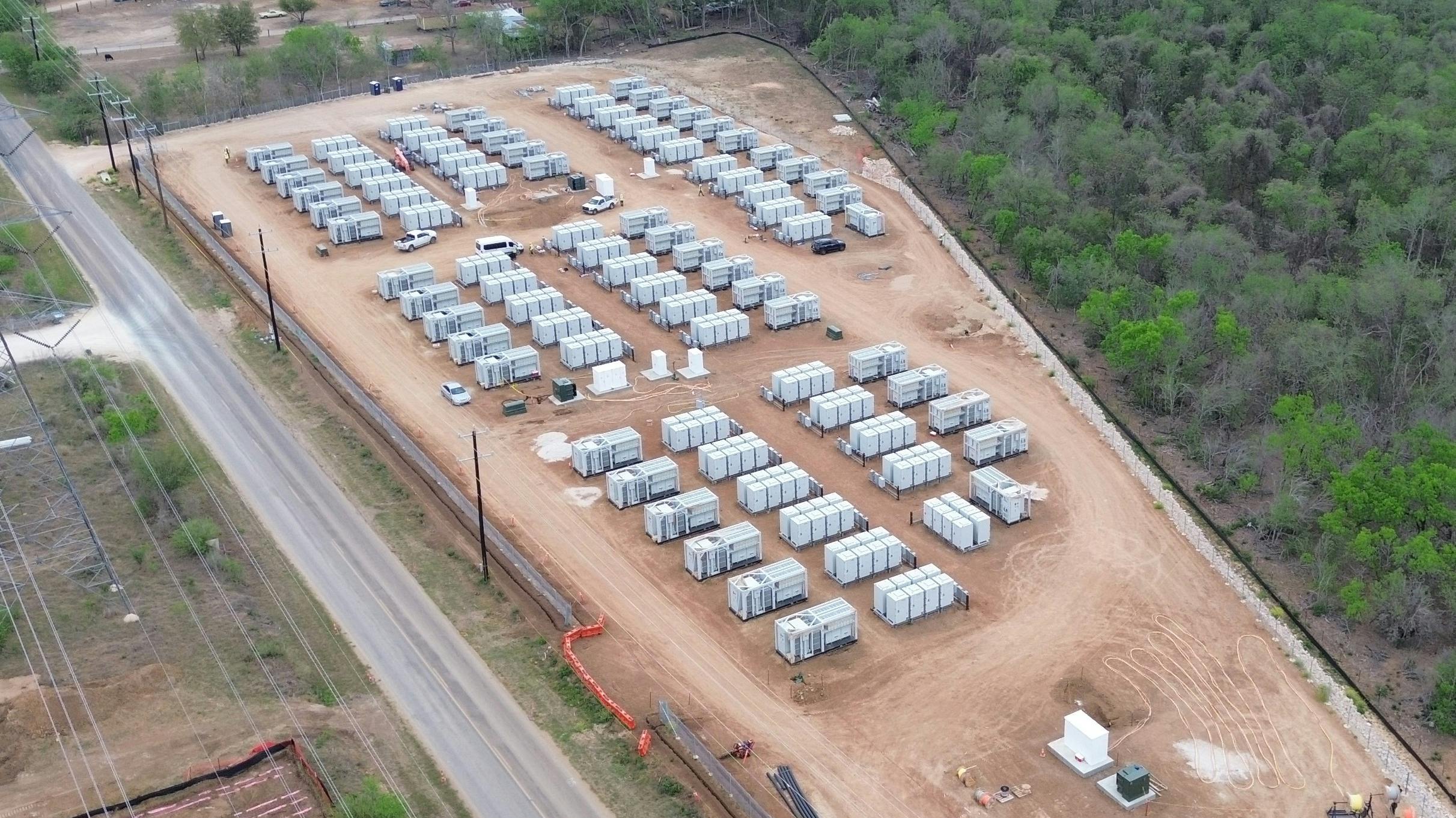 Goshe&rsquo;s Bexar Energy Storage during its construction phase. Now operating south of San Antonio.