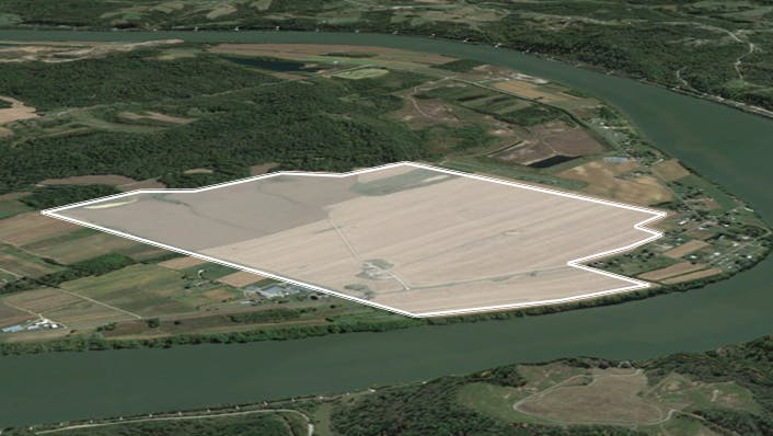 700-acre site along the Ohio River in Meigs County, approximately 100 miles southeast of Columbus.