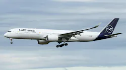 Lufthansa jet Airbus 350-900. Image credit By TJDarmstadt, CC BY 2.0, courtesy Wikimedia Commons