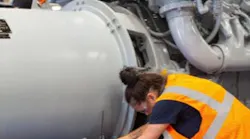Work at mtu gen-set plant in Mankato, Minn. Image credit Rolls-Royce