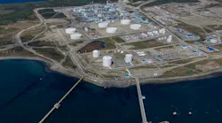 Aerial of Gregorio Refinery image credit ENAP