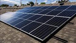 Project Worthmore's donated 60-kW solar energy system.