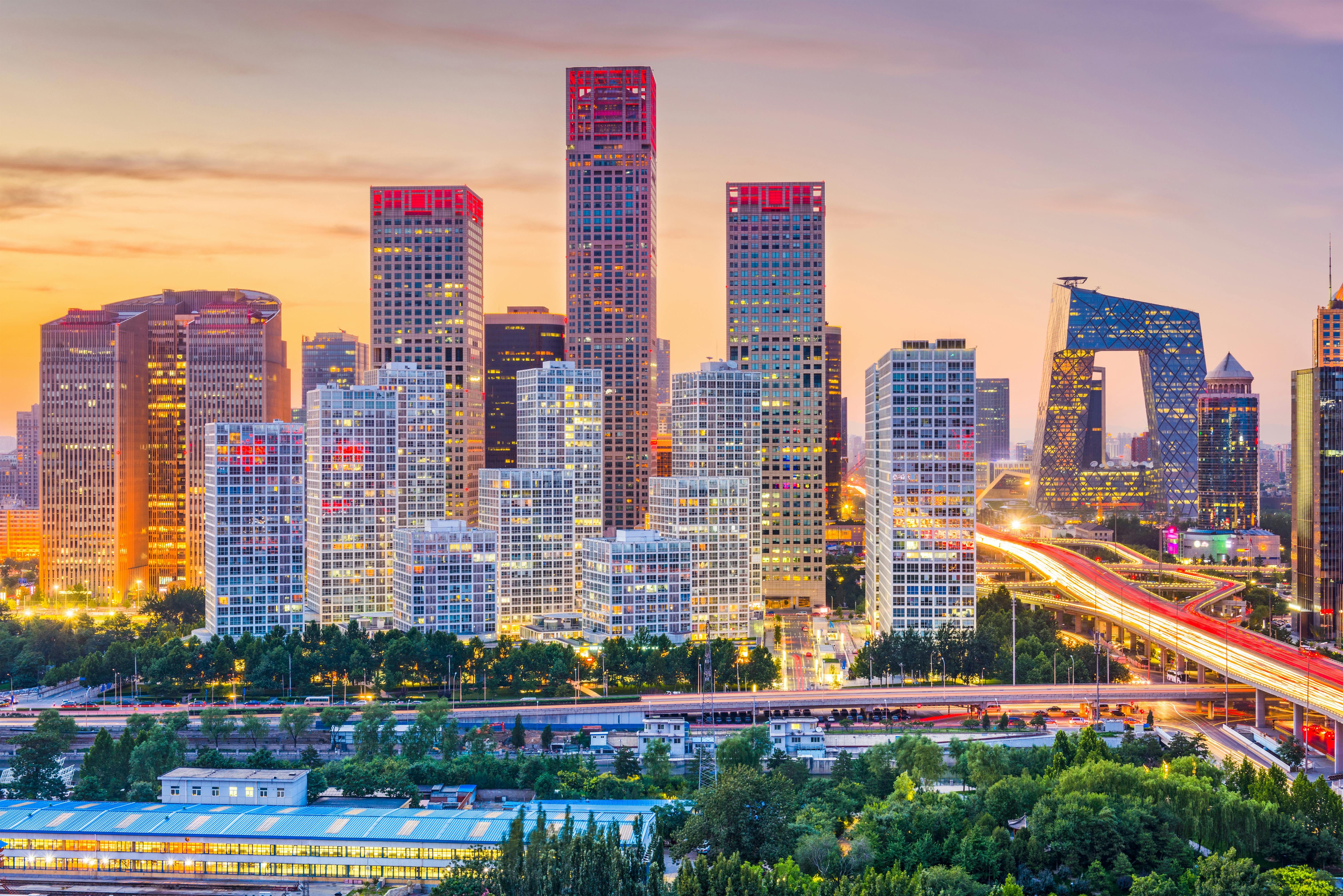 Beijing skyline at dusk. Image credit ID 93706343 &copy; Sean Pavone | Dreamstime.com