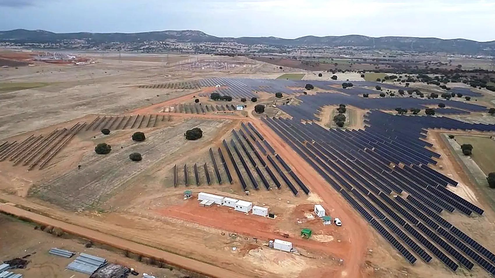 57-MW Brazatortas I solar farm in the Castilla-La Mancha region. | Credit: Zelestra