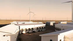Project Dorothy I and 11 near wind farm in Texas. Image credit Soluna Holdings