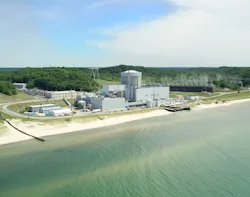 The Palisades Nuclear Plant on the shore of Lake Michigan.