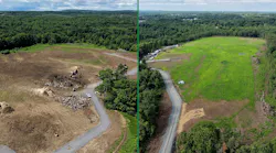 Active site preparation for Seaboard Solar's 23-MW community solar projects in upstate New York.