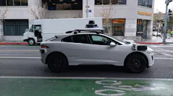 Waymo driverless vehicle on street in Santa Monica. image credit ID 350837527 © Elliott Cowand Jr | Dreamstime.com
