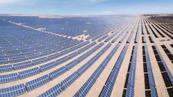 Solar power plants in Qinghai Province, China.