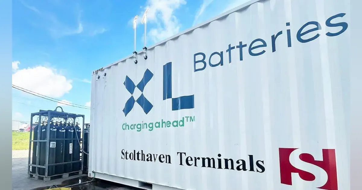 Photograph accompanying ENEOS will study whether XL Batteries' organic flow battery is worth deploying at scale