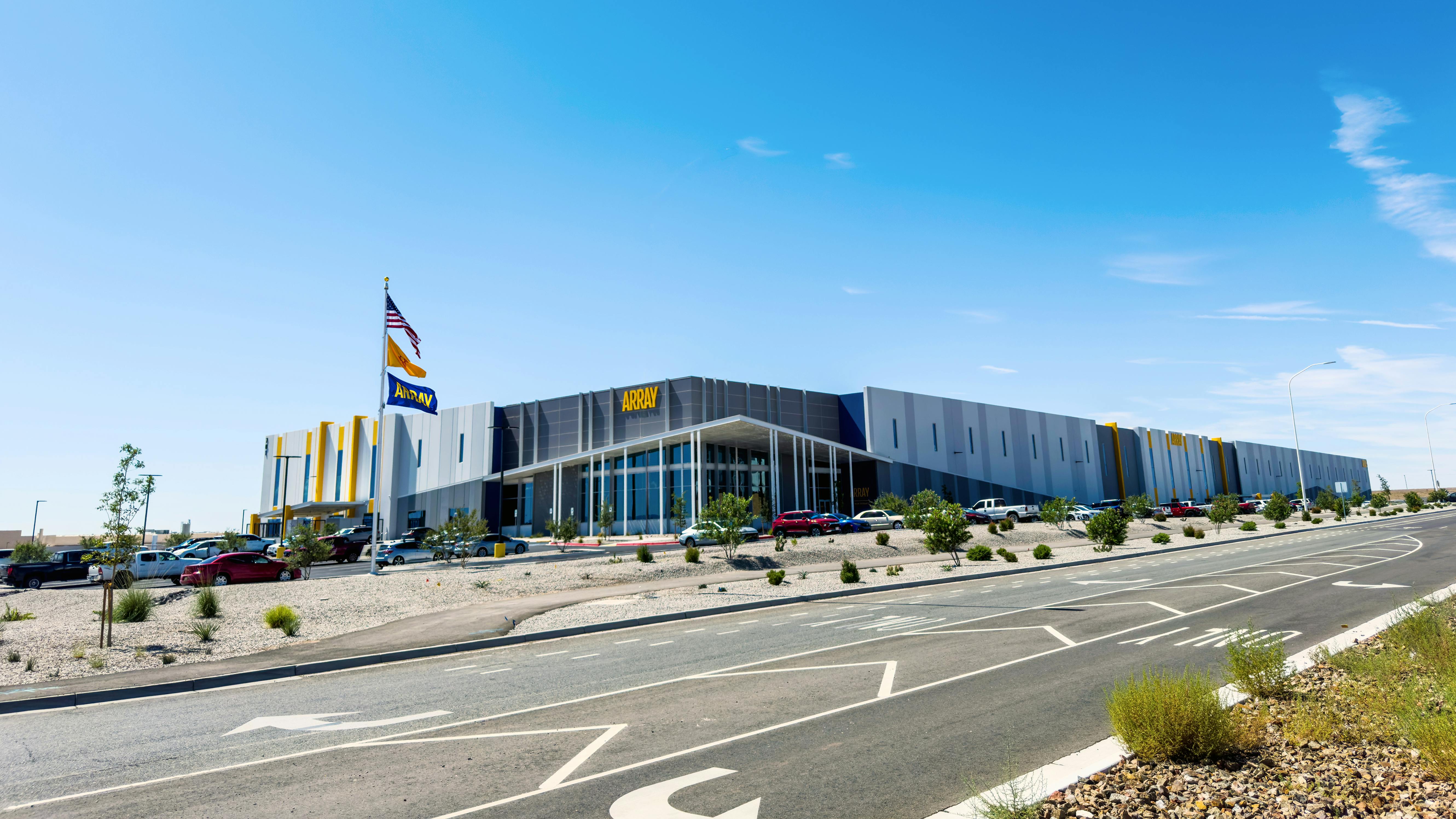 ARRAY Technologies' new manufacturing facility in Albuquerque, New Mexico. Image credit ARRAY Technologies