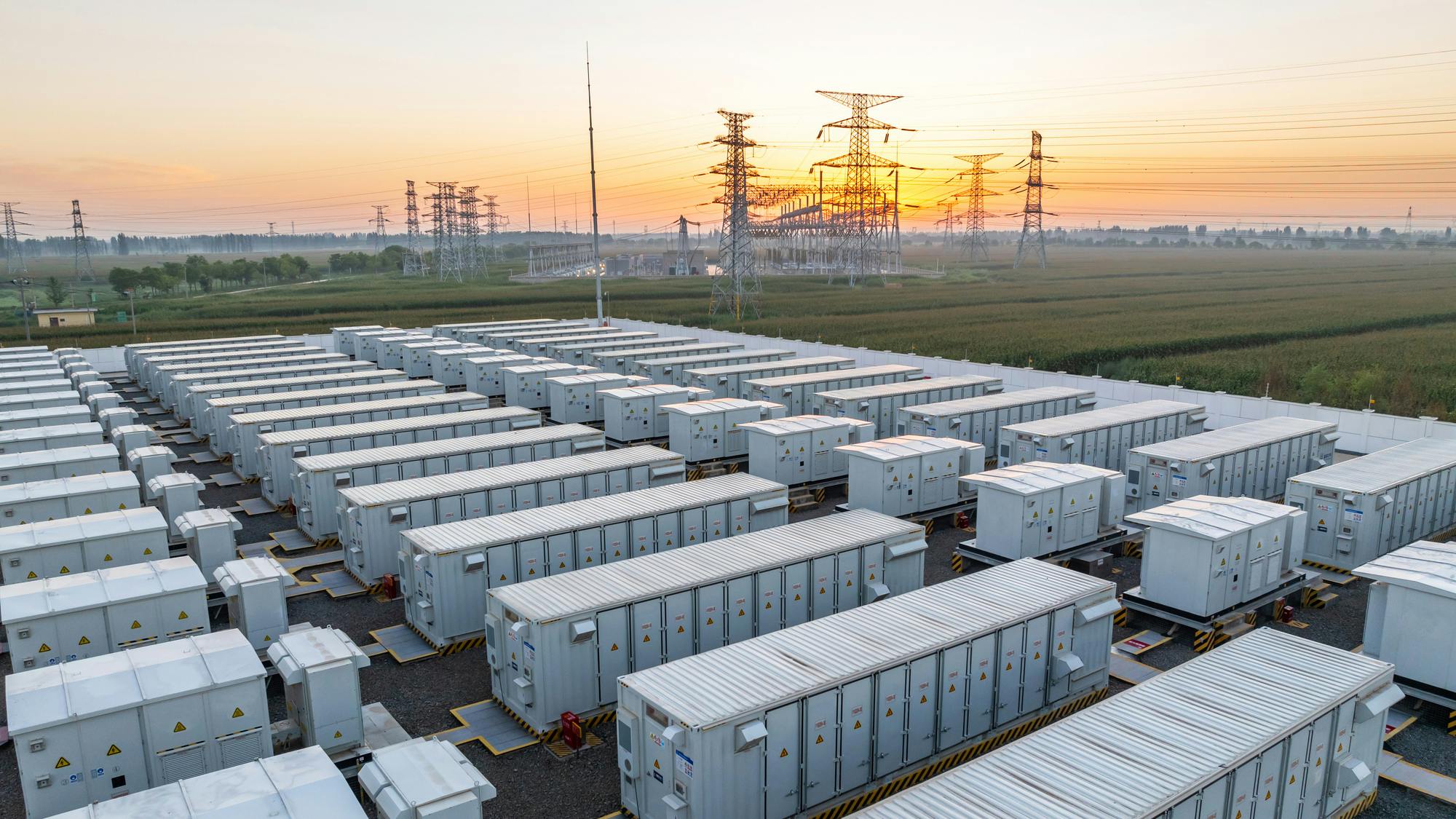 energy storage with power lines