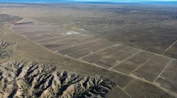 Aerial view of Exus' utility-scale solar farm in New Mexico, near Albuquerque. | Credit: Exus Renewables