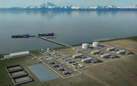 Alaska LNG rendering image credit Alaska Gasline Development Corp.