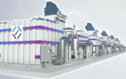Rendering of 12.5-MW fuel cell energy block. Image credit FuelCell Energy