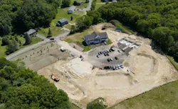 Aerial of Riggs Meadow ground work image credit Woodland Peak Development and Dandelion Energy