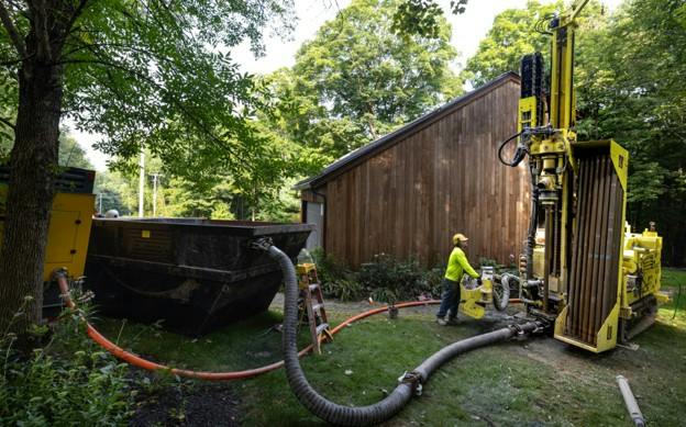 Geothermal drilling image credit Dandelion Energy
