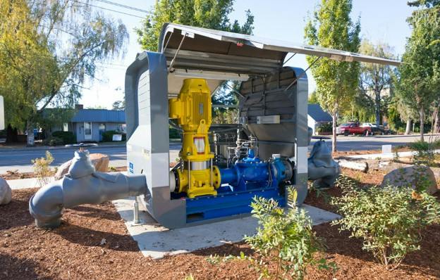 InPipe Energy's conduit hydrpower installation. Image credit city of Tualatin, Oregon