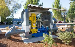 InPipe Energy's conduit hydrpower installation. Image credit city of Tualatin, Oregon
