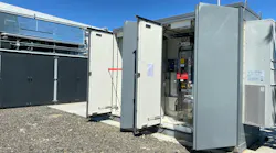 An outdoor BESS unit at the Pacific Northwest National Laboratory located at the Richland campus in Washington. Credit: PNNL