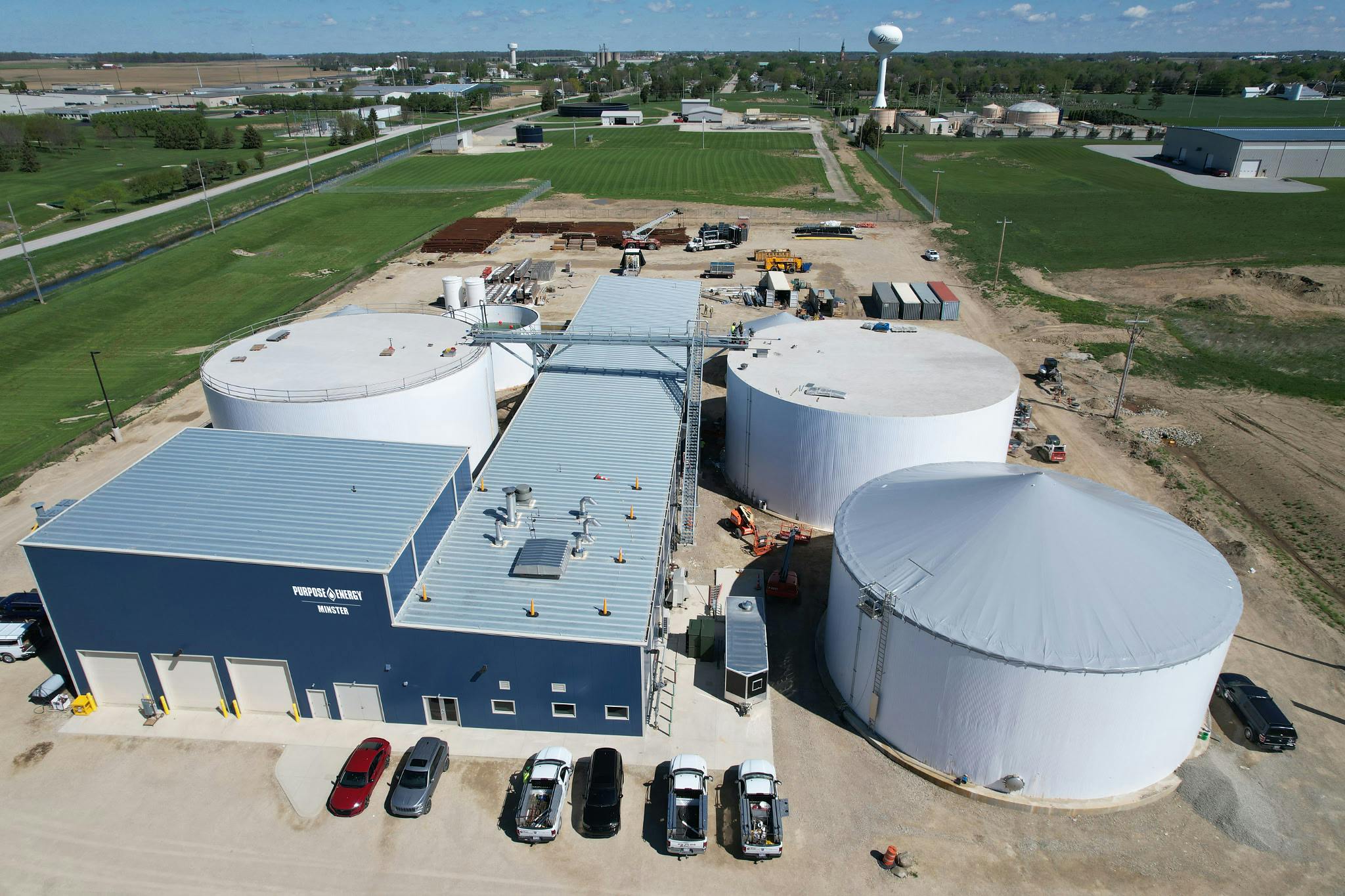 Minster digester facility. Image credit PurposeEnergy