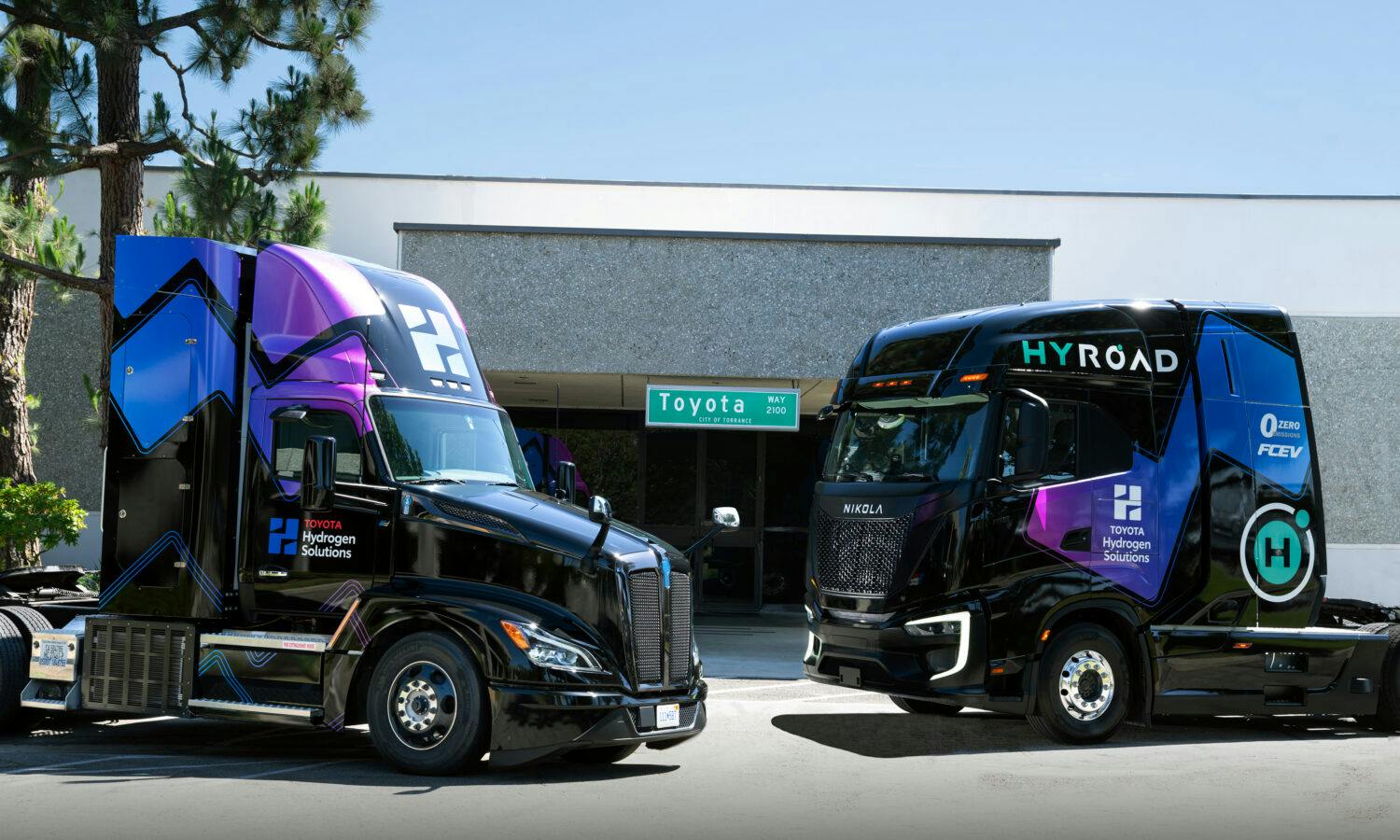 Class 8 hydrogen trucks image credit Toyota Motors